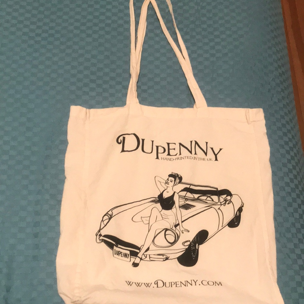 DUPENNY cotton pinup girl tote